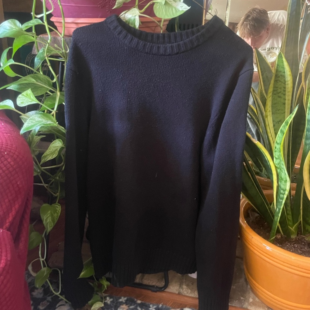 Croft & Barrow Black Crew Neck Sweater